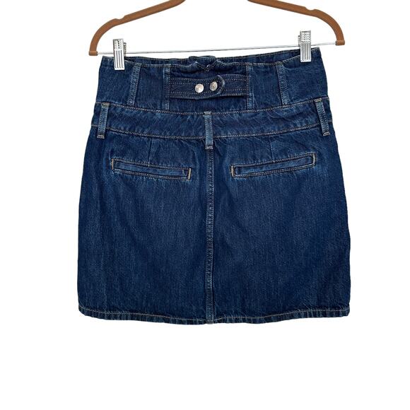 RE/DONE Corset Denim Mini Skirt Indigo SIZE 27 Jean Western Designer $285 NEW - Picture 6 of 12